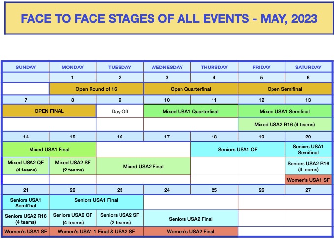 Face to Face Calendar 2023